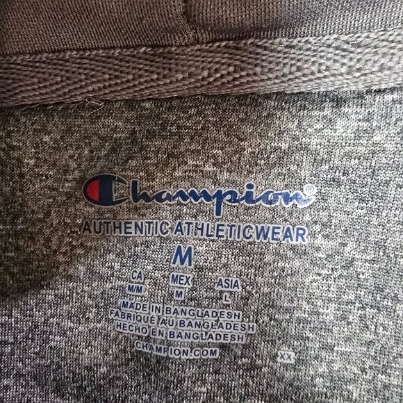 Purdue Boilermakers Men's Champion Pullover Hoodie Polyester Gray Size Medium - Picture 6 of 7